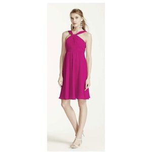 David's Bridal High Neck Bridesmaid Dress